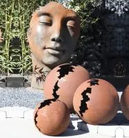 Кортен 3 шара — парк декор (518952) ∅ 950 750 450 мм. Аргун 