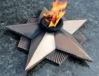 Вечный огонь СССР литая бронза патина в Аргуне (518554)