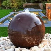 Сфера КОРТЕН - ШАР ФОНТАН 3D (518902) ∅ 850 мм. Аргун 